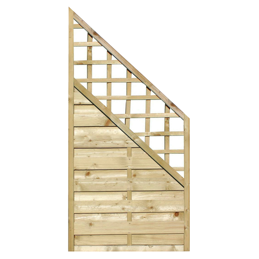 Dichtzaun Classic mit Rankgitter 180 x 180 cm holzundgarten.de