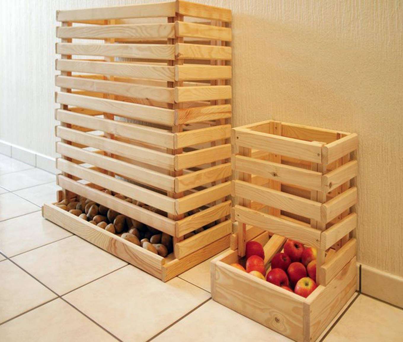 Kartoffelkiste - 48 x 48/35 x 48cm | holzundgarten.de