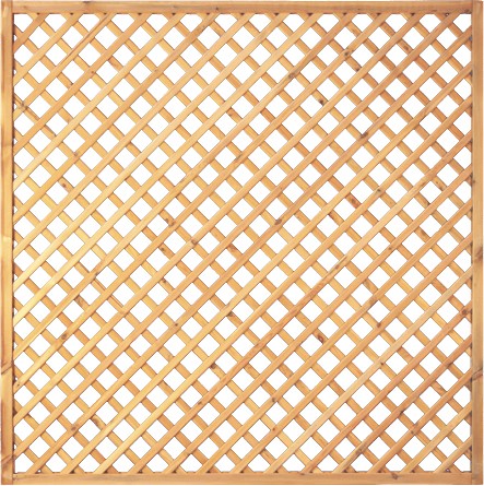 Diagonal - Rankzaun Rahmen 45/45 mm, L. 12x30 mm, M 7 x7 cm, Kiefer kd impr. 