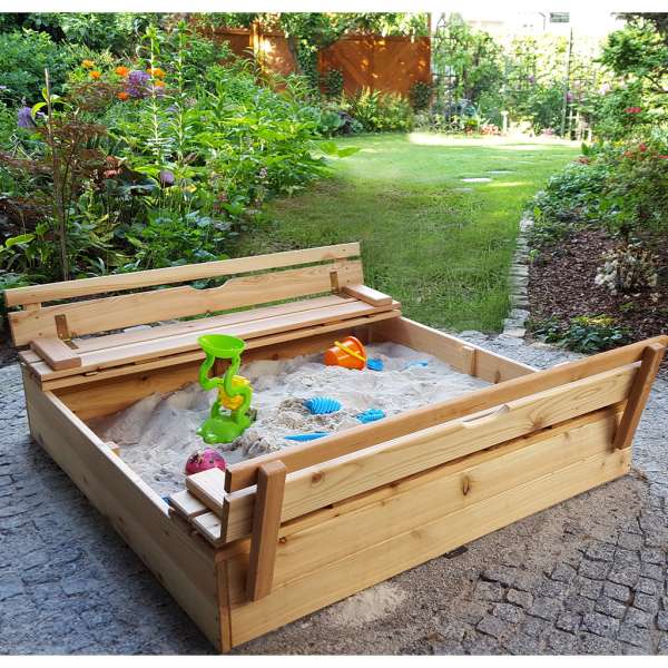 Sandkasten in groß und klein mit oder ohne Abdeckung holzundgarten.de holzundgarten.de
